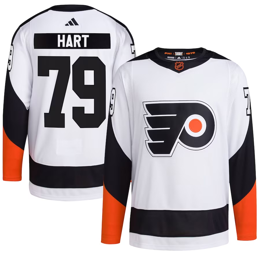 Men's Philadelphia Flyers Carter Hart #79 White Jersey